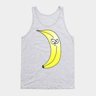 Cute Happy Banana Doodle Tank Top